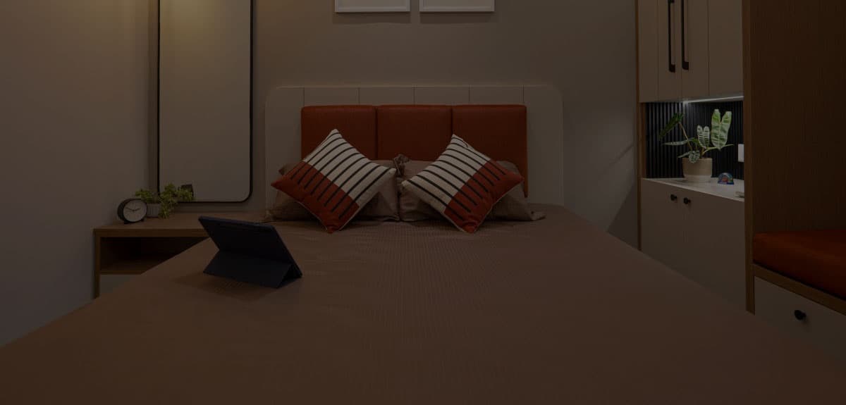 Warm interior design project by The Space Details